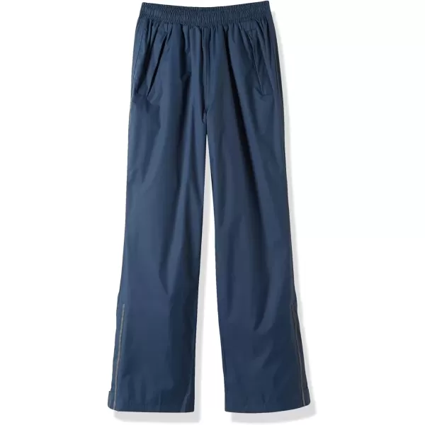 imageOutdoor Ventures Womens Rain Pants Packable Waterproof Hiking Pants Windproof Breathable Outdoor Rain Over PantsDark Blue