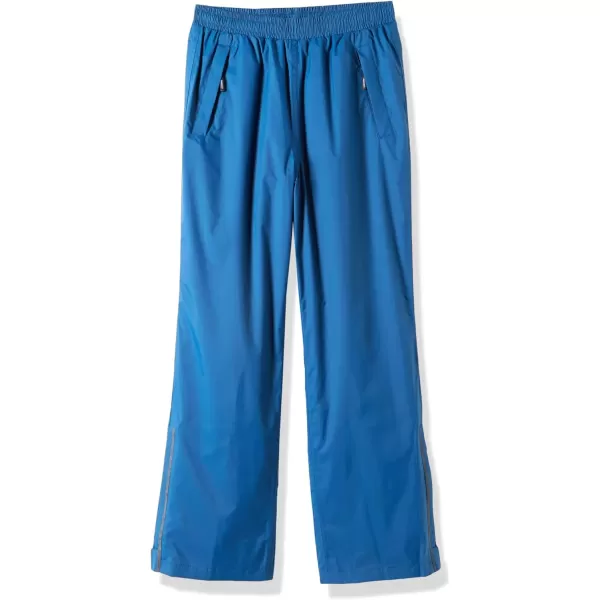 imageOutdoor Ventures Womens Rain Pants Packable Waterproof Hiking Pants Windproof Breathable Outdoor Rain Over PantsMoroccan Blue