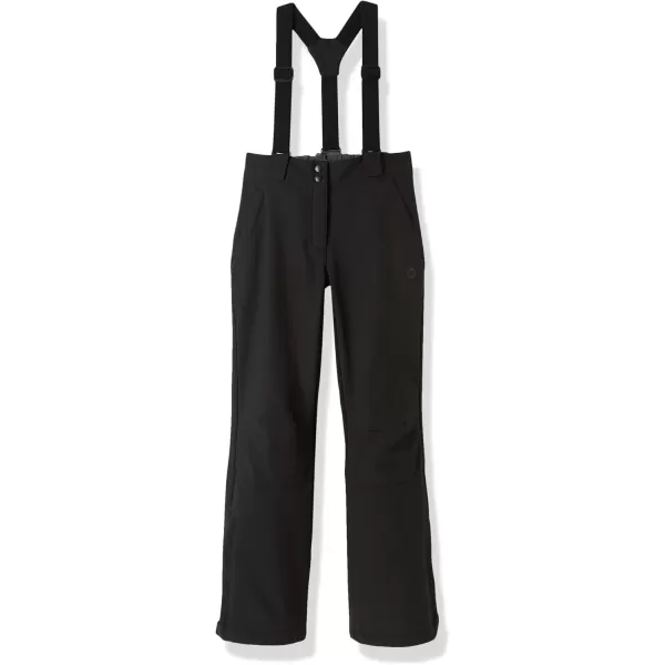 imageOutdoor Ventures Womens Ski Snow Bib Pants Warm Insulated Waterproof Snowboard Softshell Pants with Detachable BibBlack