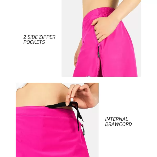 imageOutdoor Ventures Womens Tennis Skirts with Pockets Golf Skort Workout Athletic Running Hiking Skirts with ShortsPinkupgrade