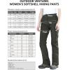 imageOutdoor Ventures Womens Idra Fleece Lined Hiking Pants Outdoor Softshell Waterproof Snow Pants Windproof Ski PantsGrey