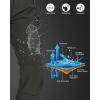 imageOutdoor Ventures Womens Idra Fleece Lined Hiking Pants Outdoor Softshell Waterproof Snow Pants Windproof Ski PantsGrey