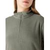 imageOutdoor Ventures Womens Loose Fit 14 Quarter Zip Soft Lightweight Polar Fleece Pullover Jacket with Zipper PocketDark Grey