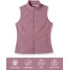 imageOutdoor Ventures Womens Polar Fleece Zip Vest Outerwear with PocketsWarm Sleeveless Coat Vest for Fall ampamp WinterDark Lavender
