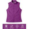imageOutdoor Ventures Womens Polar Fleece Zip Vest Outerwear with PocketsWarm Sleeveless Coat Vest for Fall ampamp WinterDark Raspberry