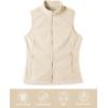 imageOutdoor Ventures Womens Polar Fleece Zip Vest Outerwear with PocketsWarm Sleeveless Coat Vest for Fall ampamp WinterKhaki