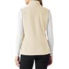 imageOutdoor Ventures Womens Polar Fleece Zip Vest Outerwear with PocketsWarm Sleeveless Coat Vest for Fall ampamp WinterKhaki