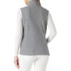 imageOutdoor Ventures Womens Polar Fleece Zip Vest Outerwear with PocketsWarm Sleeveless Coat Vest for Fall ampamp WinterLight Grey Heather