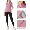 imageOutdoor Ventures Womens Polar Fleece Zip Vest Outerwear with PocketsWarm Sleeveless Coat Vest for Fall ampamp WinterPurplish Pink