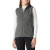 imageOutdoor Ventures Womens Polar Fleece Zip Vest Outerwear with PocketsWarm Sleeveless Coat Vest for Fall ampamp WinterDark Grey