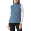imageOutdoor Ventures Womens Polar Fleece Zip Vest Outerwear with PocketsWarm Sleeveless Coat Vest for Fall ampamp WinterGrayish Blue