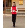 imageOutdoor Ventures Womens Fleece Vest Zip Up Lightweight Soft Running Vest Outerwear Sleeveless with PocketsReddish Orange