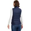 imageOutdoor Ventures Womens Lightweight Puffer Vest Outerwear Zip Up Warm Sleeveless Winter Jacket Padded Gilet Quilted CoatBlue