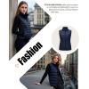 imageOutdoor Ventures Womens Lightweight Puffer Vest Outerwear Zip Up Warm Sleeveless Winter Jacket Padded Gilet Quilted CoatBlue