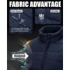 imageOutdoor Ventures Womens Lightweight Puffer Vest Outerwear Zip Up Warm Sleeveless Winter Jacket Padded Gilet Quilted CoatBlue
