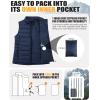 imageOutdoor Ventures Womens Lightweight Puffer Vest Outerwear Zip Up Warm Sleeveless Winter Jacket Padded Gilet Quilted CoatBlue