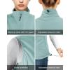 imageOutdoor Ventures Womens Lightweight Softshell Vest Windproof Fleece Lined Zip Up Sleeveless Jacket for Running Hiking GolfGreen