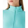 imageOutdoor Ventures Womens Lightweight Warm Zip Up LongSleeve Soft Polar Fleece Jacket for Fall WinterAqua Blue