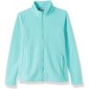 imageOutdoor Ventures Womens Lightweight Warm Zip Up LongSleeve Soft Polar Fleece Jacket for Fall WinterAqua Blue