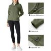 imageOutdoor Ventures Womens Lightweight Warm Zip Up LongSleeve Soft Polar Fleece Jacket for Fall WinterGreen Gray