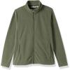imageOutdoor Ventures Womens Lightweight Warm Zip Up LongSleeve Soft Polar Fleece Jacket for Fall WinterGreen Gray