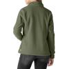 imageOutdoor Ventures Womens Lightweight Warm Zip Up LongSleeve Soft Polar Fleece Jacket for Fall WinterGreen Gray