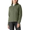 imageOutdoor Ventures Womens Lightweight Warm Zip Up LongSleeve Soft Polar Fleece Jacket for Fall WinterGreen Gray