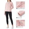 imageOutdoor Ventures Womens Lightweight Warm Zip Up LongSleeve Soft Polar Fleece Jacket for Fall WinterPink