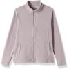 imageOutdoor Ventures Womens Lightweight Warm Zip Up LongSleeve Soft Polar Fleece Jacket for Fall WinterPinkish Gray