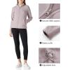 imageOutdoor Ventures Womens Lightweight Warm Zip Up LongSleeve Soft Polar Fleece Jacket for Fall WinterPinkish Gray