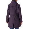 imageOutdoor Ventures Womens Lightweight Waterproof Fleece Lined Hooded Softshell Rain Jacket Warm Windbreaker Long CoatPurple