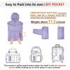 imageOutdoor Ventures Womens Packable Lightweight FullZip Puffer Jacket with Hood Quilted Winter CoatLavenderfold in Pocket