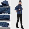 imageOutdoor Ventures Womens Packable Lightweight FullZip Puffer Jacket with Hood Quilted Winter CoatNavy Newfold in Pocket