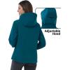 imageOutdoor Ventures Womens Softshell Jacket with Hood Fleece Lined Warm Lightweight Waterproof Insulated WindbreakerBlue
