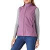 imageOutdoor Ventures Womens Lightweight Softshell Vest Windproof Fleece Lined Zip Up Sleeveless Jacket for Running Hiking GolfLilac Purple