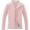 imageOutdoor Ventures Womens Lightweight Warm Zip Up LongSleeve Soft Polar Fleece Jacket for Fall WinterPink