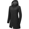 imageOutdoor Ventures Womens Softshell Jacket with Removable Hood Fleece Lined Windbreaker Insulated Long Warm Rain JacketBlack