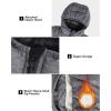 imageOutdoor Ventures Womens Maryan Hooded Ultra Lightweight Warm Thermolite Long Puffer CoatDark Greyavg36 Long Length