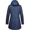 imageOutdoor Ventures Womens Maryan Hooded Ultra Lightweight Warm Thermolite Long Puffer CoatDeep Blueshinyavg32 Mid Length