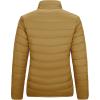 imageOutdoor Ventures Womens Packable FullZip Short Puffer Jacket Insulated Quilted Warm Lightweight Winter CoatTanfold in Pocket