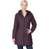 imageOutdoor Ventures Womens Maryan Hooded Ultra Lightweight Warm Thermolite Long Puffer CoatPurplematteavg32 Mid Length