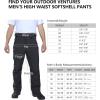 imageOutdoor Ventures Mens Lite Waterproof Windproof Fleece Lined Warm Hiking Ski Snow Pants ExpandableWaistGrey