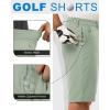 imageOutdoor Ventures Mens Golf Shorts 11quot Inseam ClassicFit Flat Front Stretch Casual Shorts with Pockets Summer Hiking TravelIce Green