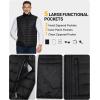 imageOutdoor Ventures Mens Lightweight Puffer Vest Outerwear Warm Quilted Sleeveless Packable Winter Jacket for Hiking RunningBlack