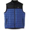 imageOutdoor Ventures Mens Lightweight Puffer Vest Outerwear Warm Quilted Sleeveless Packable Winter Jacket for Hiking RunningBlackBlue