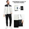 imageOutdoor Ventures Mens Lightweight Puffer Vest Outerwear Warm Quilted Sleeveless Packable Winter Jacket for Hiking RunningBlackWhite
