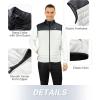 imageOutdoor Ventures Mens Lightweight Puffer Vest Outerwear Warm Quilted Sleeveless Packable Winter Jacket for Hiking RunningBlackWhite