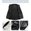 imageOutdoor Ventures Mens Lightweight Puffer Vest Outerwear Warm Quilted Sleeveless Packable Winter Jacket for Hiking RunningBlackWhite