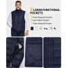 imageOutdoor Ventures Mens Lightweight Puffer Vest Outerwear Warm Quilted Sleeveless Packable Winter Jacket for Hiking RunningDeep Blue
