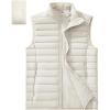 imageOutdoor Ventures Mens Lightweight Puffer Vest Outerwear Warm Quilted Sleeveless Packable Winter Jacket for Hiking RunningBeige